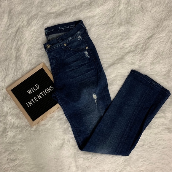 7 For All Mankind Denim - 7ForAllMankind Womens Josefina Skinny BF Jeans